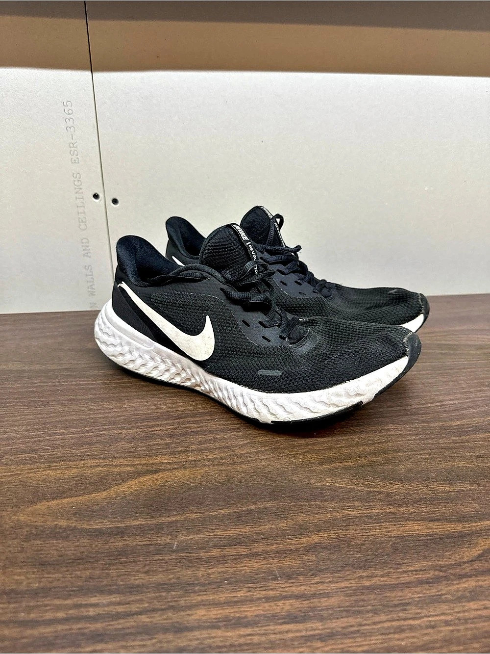 Nike Revolution 6 Next Nature Athletic Shoes Black & White US 10